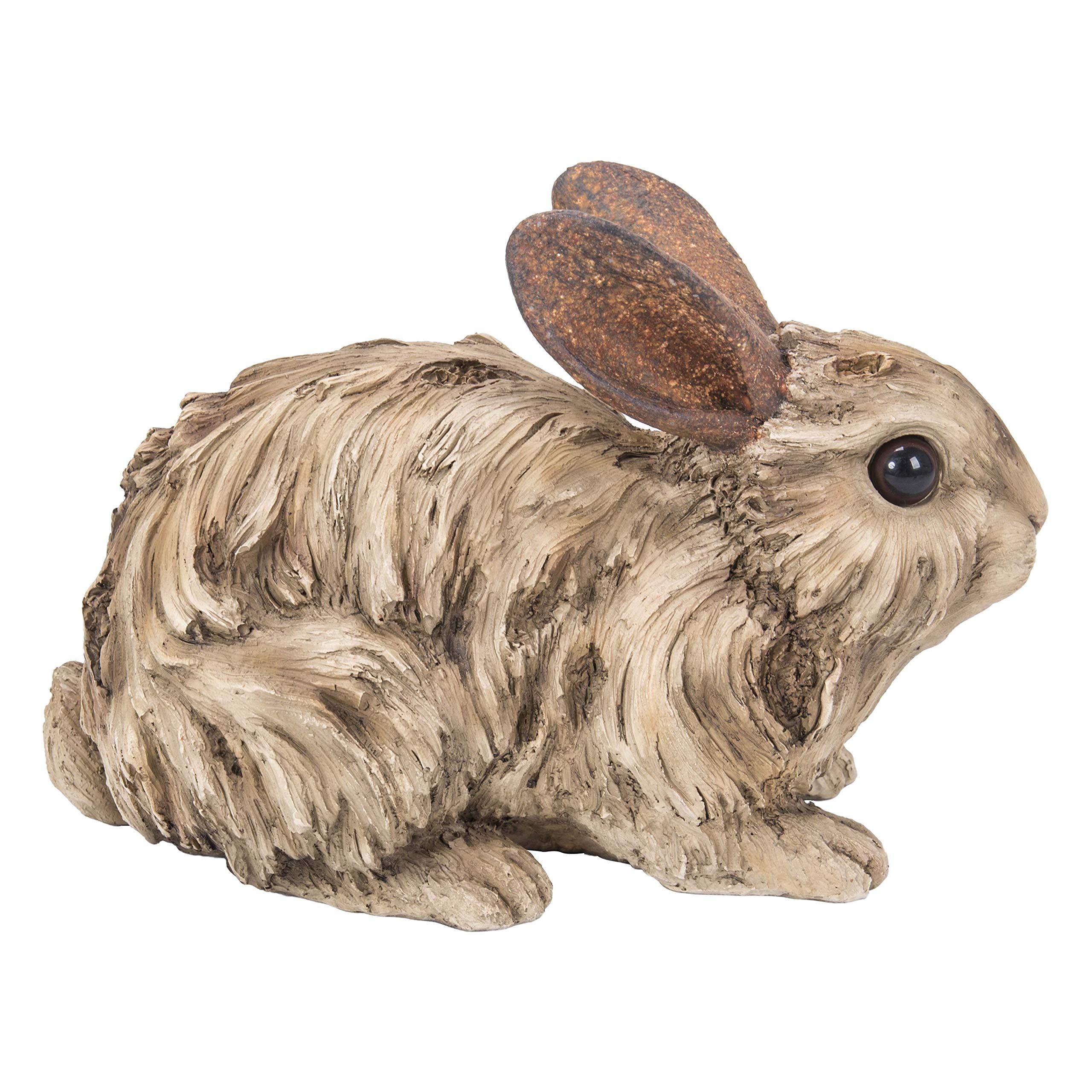 Hi-Line Gift 87650-C Large Driftwood Rabbit Statue