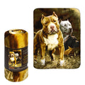 JPI Fleece Throw Blanket - Pitbull - Lightweight Faux Fur Fleece Blanket Large 50x 60 - for Beds, Sofa, Couch, Picnic, Travel, C