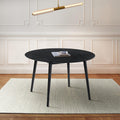 Armen Living Arcadia 48 '' Round Dining Table in Black Wood