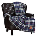 Chanasya Premium Best Dad Sherpa Plaid Throw Blanket - Soft Cozy Plush Fluffy Fleece Flannel Throw Blankets - Gifts For Fathers
