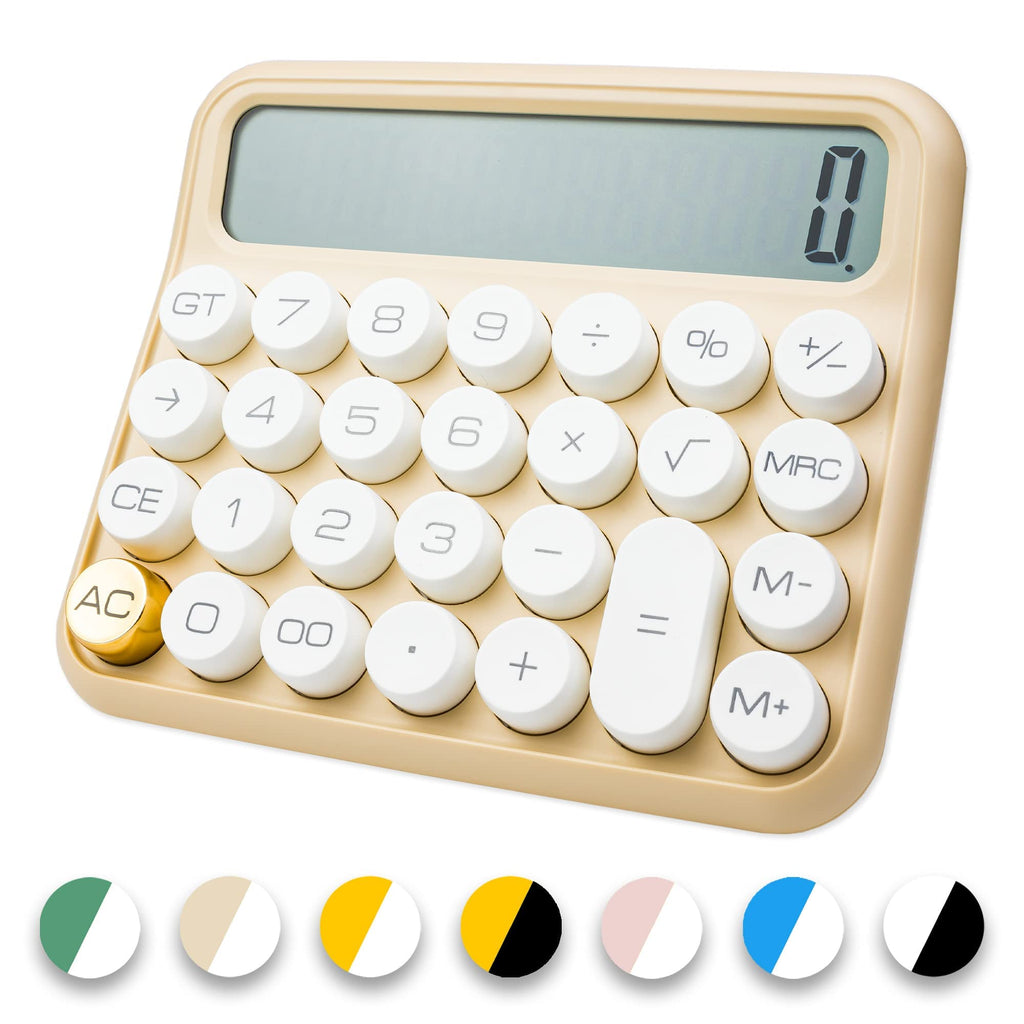 Vewingl Mechanical Switch Calculator 12 Digit,Desktop Large Display And Buttons,Calculator With Large Lcd Display For Office,Sch