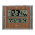 La Crosse Technology BBB86088 Atomic Digital Wall Clock with Indoor & Outdoor Temperature