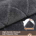 Beqhause Dirt Trapper Door Mat 24'' X 36'', Non-Slip Machine Washable Entryway Rug, Dog Door Mat Indoor, Stain Resistant And Abs