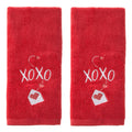 SKL Home by Saturday Knight Ltd. Valentines Day XOXO Hand Towel Set, Red 2 Pack