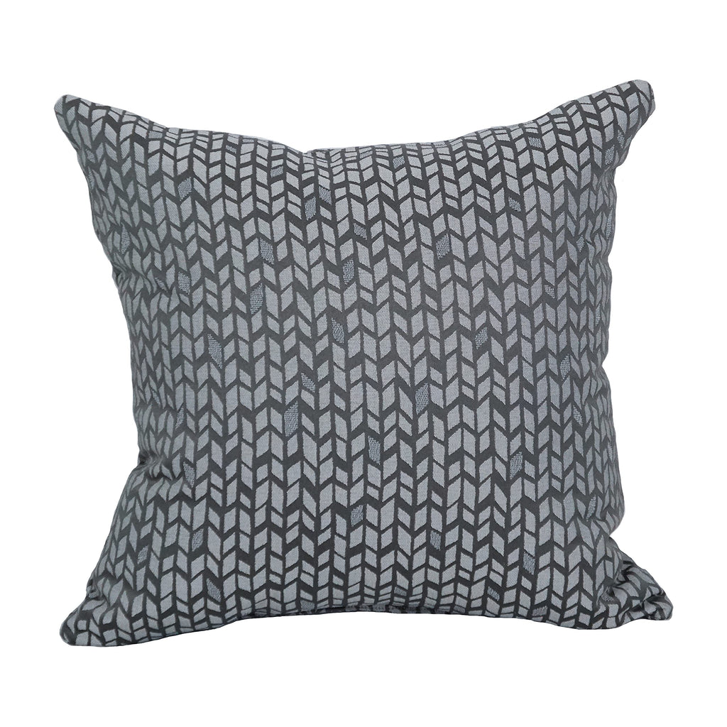 Blazing Needles Square Polyester Jacquard Throw Pillow, 17", Banyan Timber