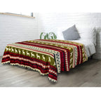Pavilia Christmas Throw Blanket | Red Christmas Holiday Fleece Blanket | Soft, Plush, Warm Winter Cabin Throw, Twin 60X80 (Red C