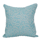 Blazing Needles Square Polyester Jacquard Throw Pillows, 17", Florian Caribb 2 Count