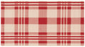 SAFAVIEH Courtyard Collection Accent Rug - 27 x 5, Red & Bone, Indoor/Outdoor & Washable, Ideal for High Traffic Areas in Pati