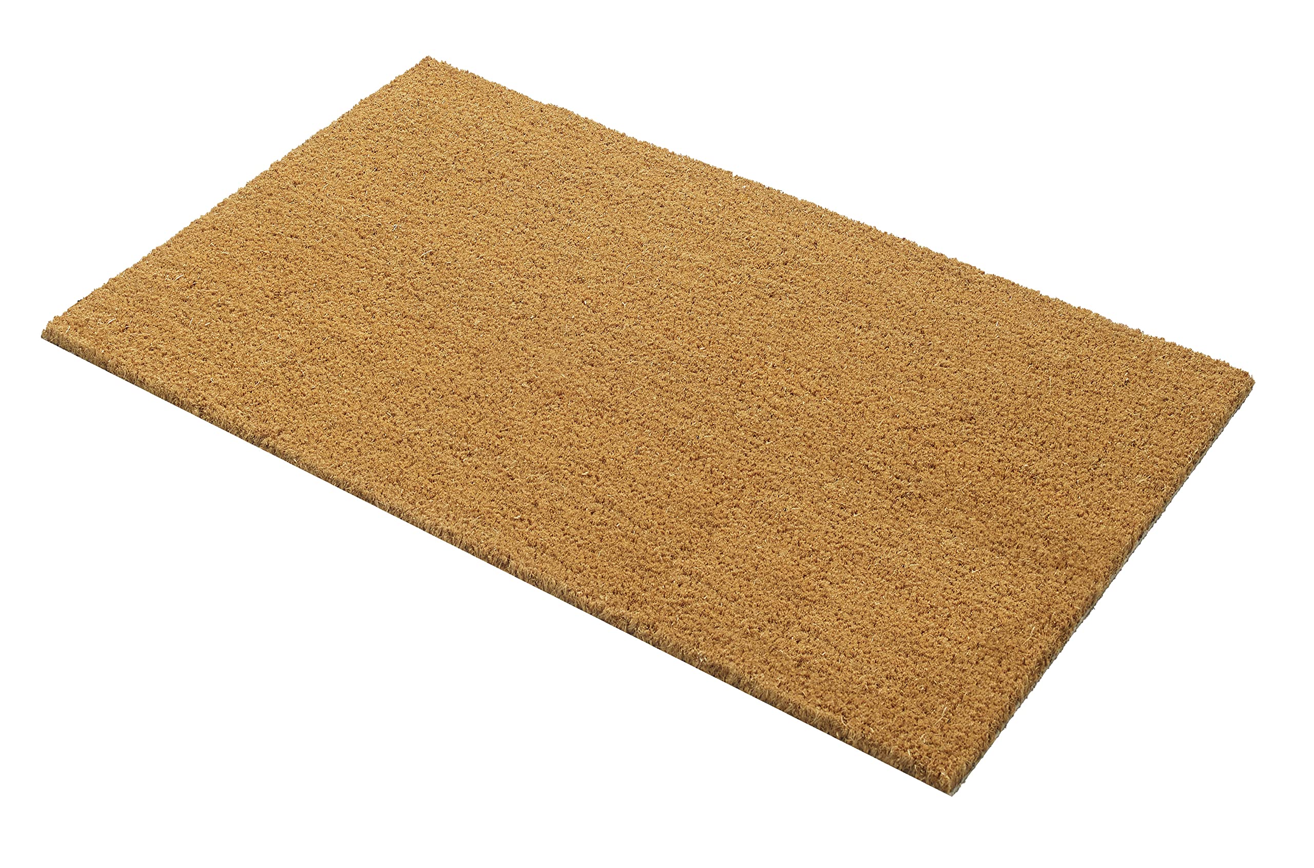 Fab Habitat Modern Non Slip Doormat - Durable, Thin - Natural Coir & Rubber - Entryway, Front Door, Porch, Patio - Minimalist Na