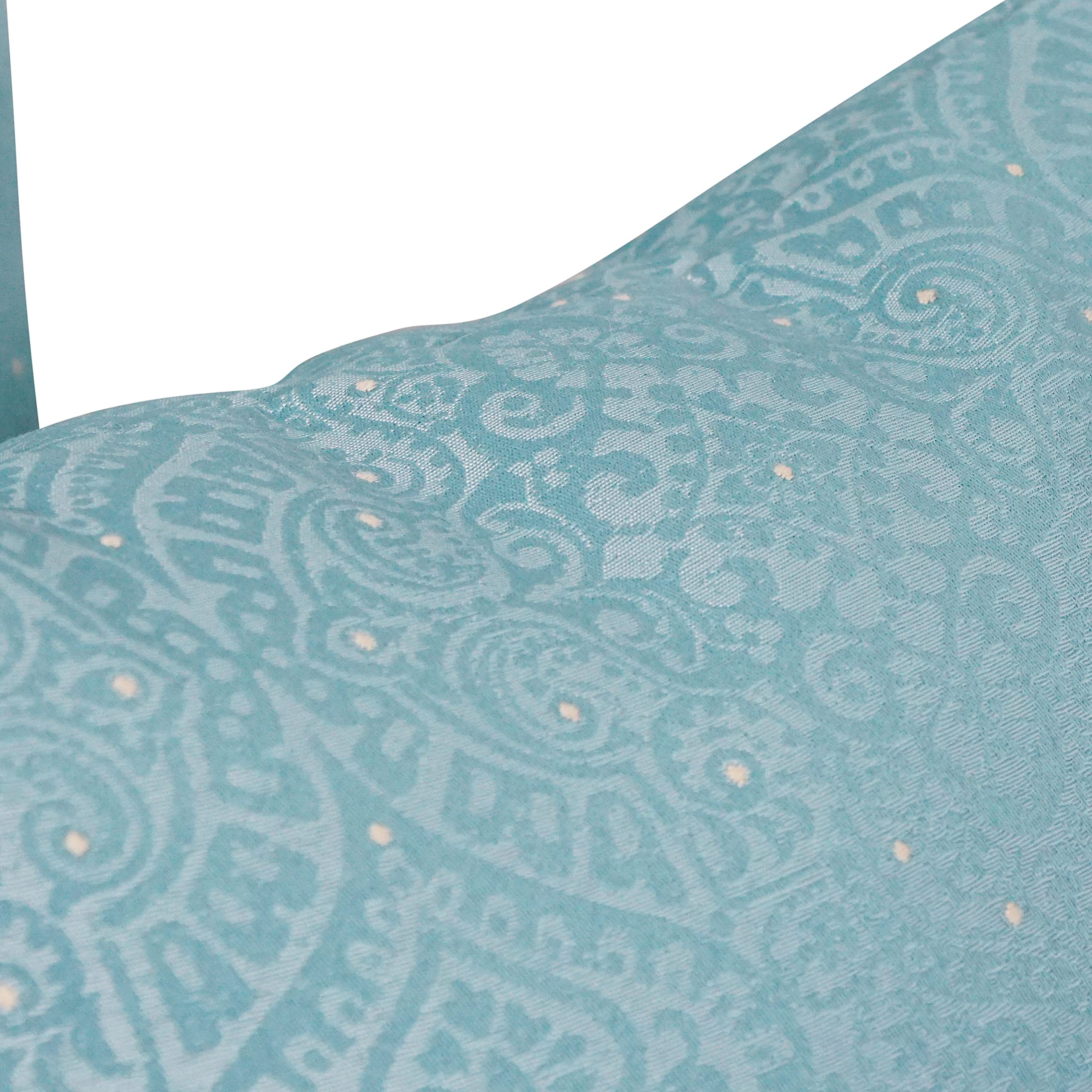 Blazing Needles Square Polyester Jacquard Throw Pillows, 17&quot;, Mabul Spa 4 Count