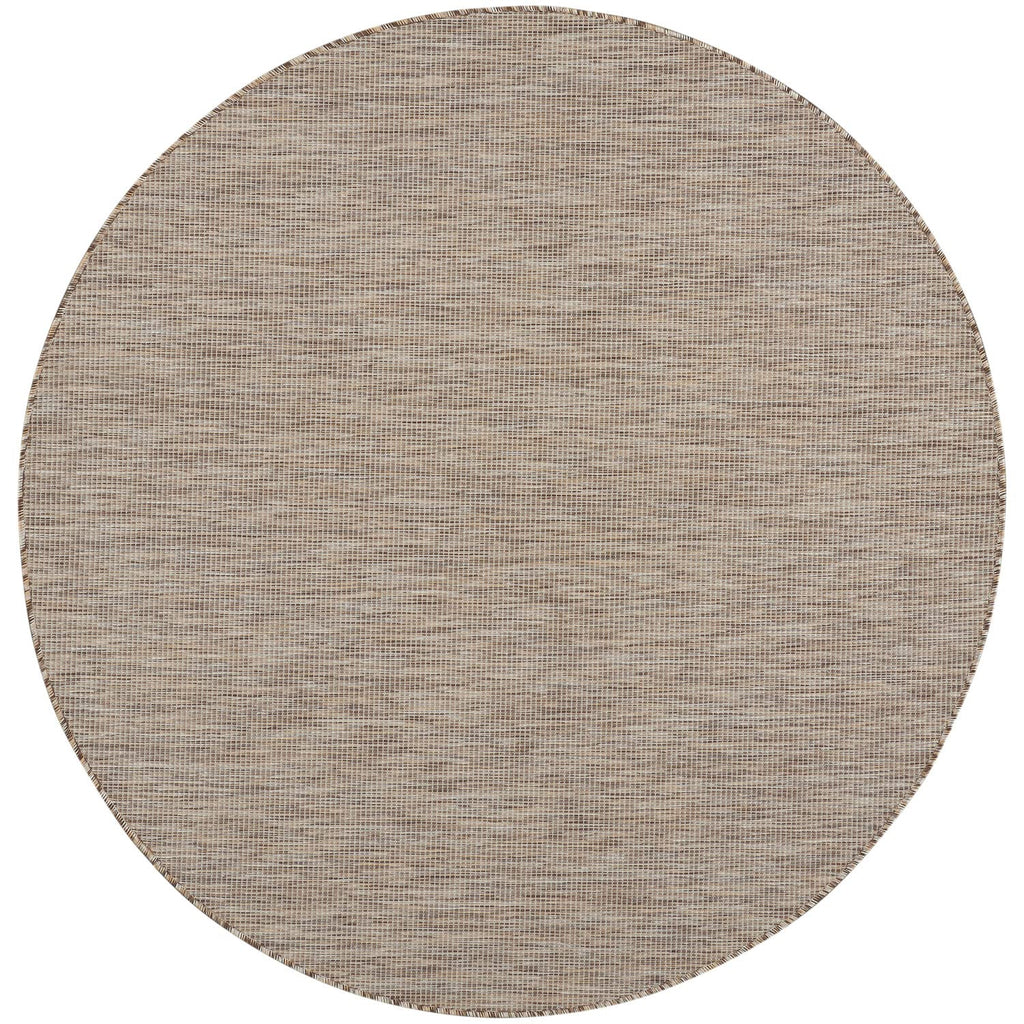 Nourison Positano Indoor/Outdoor Beige 6' X Round Area Rug, Easy Cleaning, Non Shedding, Bed Room, Living Room, Dining Room, Bac