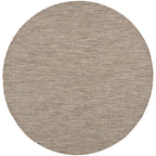 Nourison Positano Indoor/Outdoor Beige 6' X Round Area Rug, Easy Cleaning, Non Shedding, Bed Room, Living Room, Dining Room, Bac