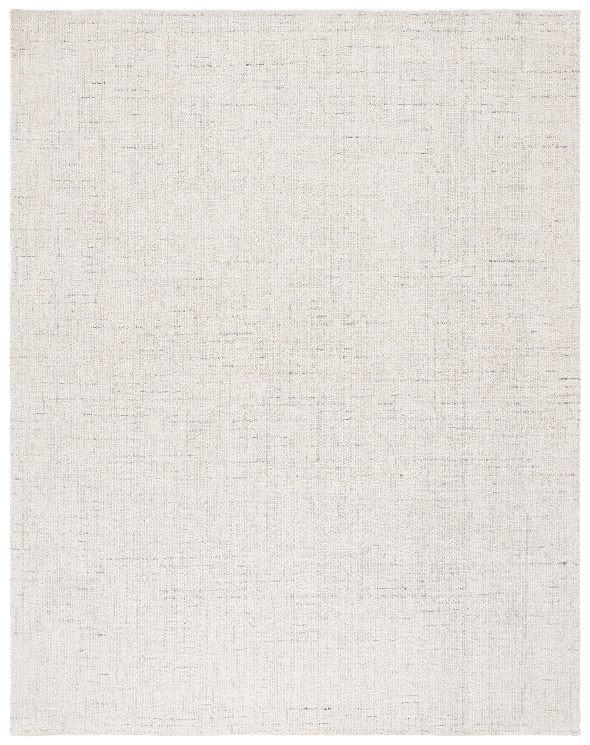 Safavieh Abstract Collection Area Rug - 9' X 12', Ivory & Light Grey, Handmade Wool, Ideal For High Traffic Areas In Living Room