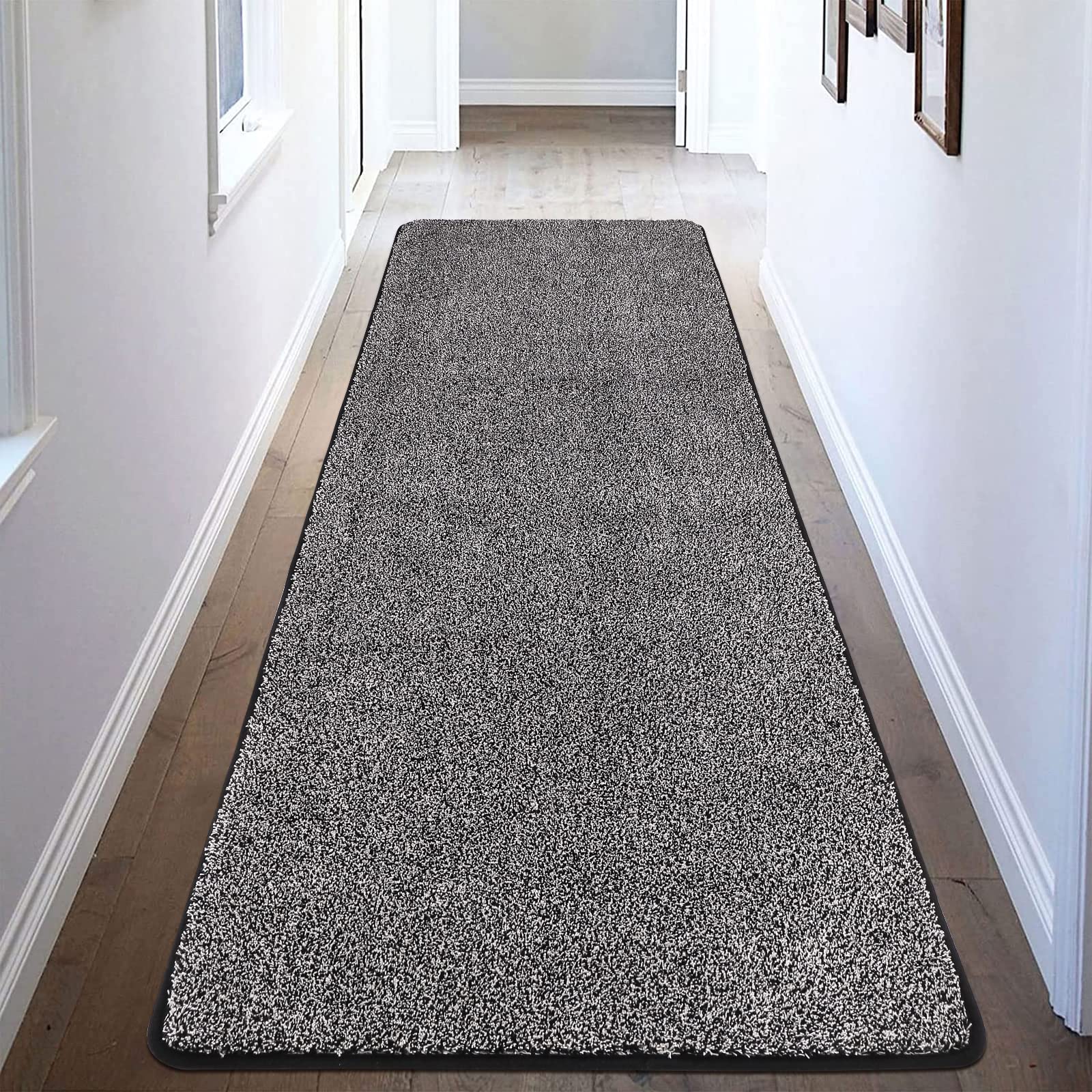 Hebe Indoor Outdoor Doormat 34'X71' Soft Absorbent Inside Door Mat Front Doormats Low Profile Entrance Mats For Dogs Non Slip