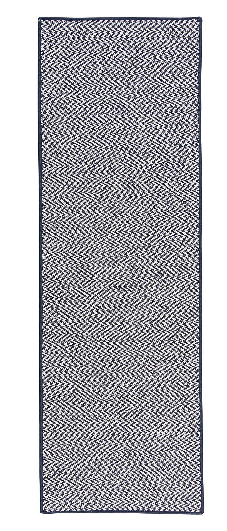 Colonial Mills Herringbone Mudroom Runner Rug 2'6&quot; X 10' Navy