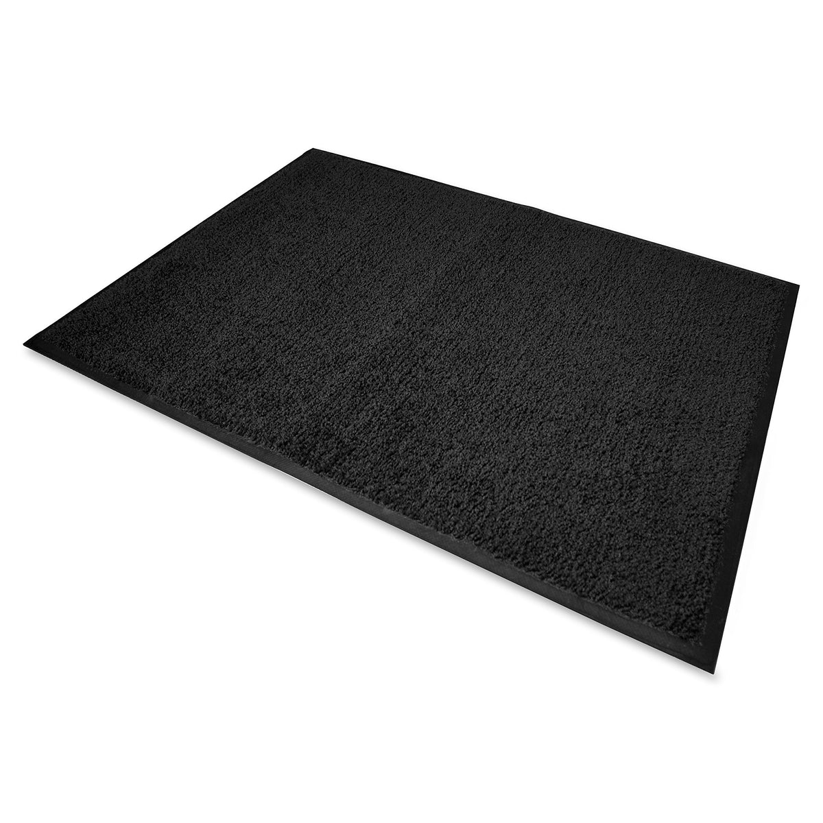 Genuine Joe Indoor Nylon Mat, Rubber Back, 3 by 5-Feet, Gray