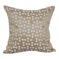 Blazing Needles Square Polyester Jacquard Throw Pillow, 17", Talamols Camel