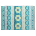 Dalyn Rugs Phoenix Ph3 Teal Washable 2'6" X 3'10" Indoor Outdoor Area Rug, Easy Clean, Machine Washable, Non Shedding, Bedroom, Living Room, Dining Room, Kitchen, Patio Rug