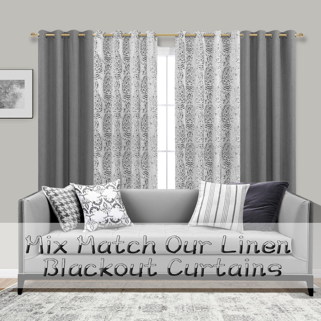 Grey And White Geometric Moroccan Patterned Curtains 84 Inches Long For Living Room 50% Blackout Room Darkening Damask Modern Stylish Curtains For Bedroom 84 Inch Length 2 Panels Set Light Gray
