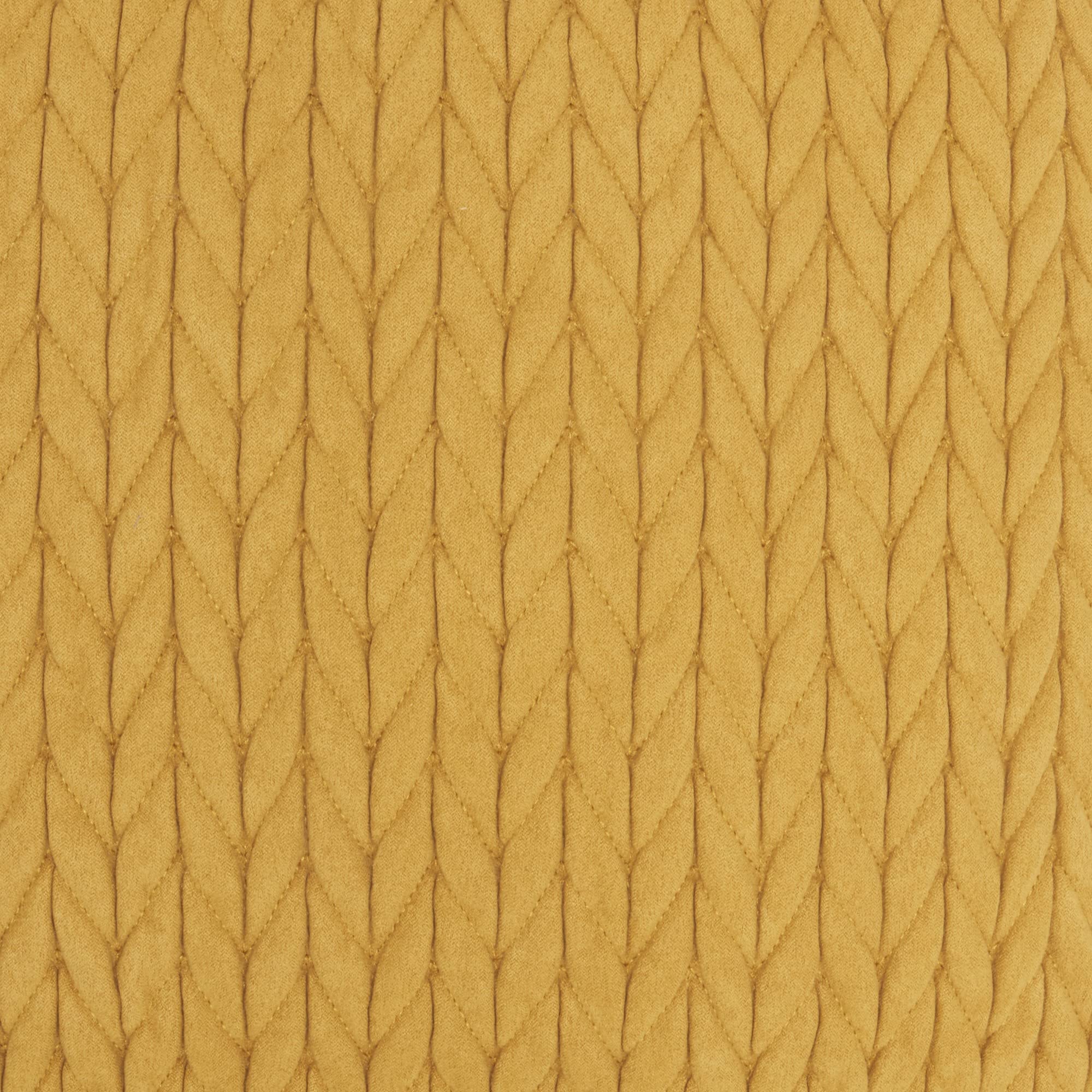 HomeRoots 100% Polyester Mustard Yellow Chunky Braid Throw Pillow