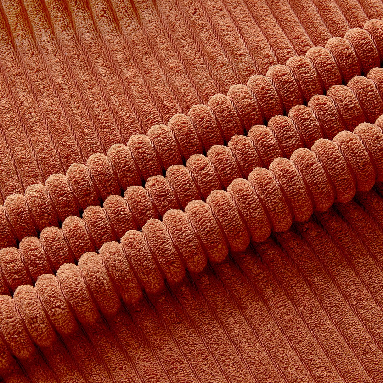 Fancy Homi Set Of 2 Burnt Orange Boho Decorative Throw Pillow Covers 16X16 Inch With Diagonally Pattern For Living Room Couch Be