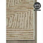 Fh Home Flat Woven Outdoor Rug - Waterproof, Easy To Clean, Stain Resistant - Premium Polypropylene Yarn - Modern Geometric - Pa