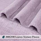 Pavilia Soft Fleece Lavender Lilac Throw Blanket For Couch, Lightweight Plush Warm Blankets For Bed, Fuzzy Cozy Flannel Blanket