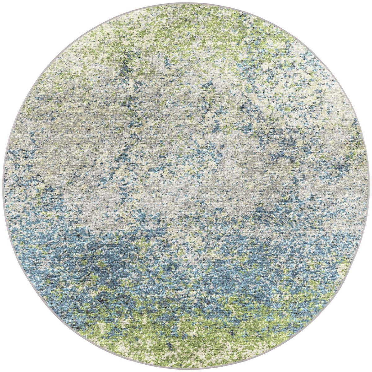 Winslow Wl3 Green Transitional Rug Round 10' X 10'