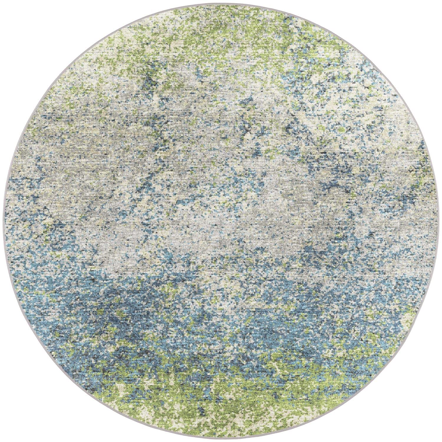 Winslow Wl3 Green Transitional Rug Round 10' X 10'