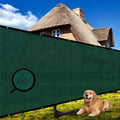 Shade&Beyond 4'X33' Customized Size Privacy Screen Fence Green 170 Gsm Fencing Mesh Shade Net Cover For Wall Garden Yard Backyar