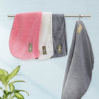 Myhomebody Hair Towel Wrap, Luxury Rapid-Dry Hair-Drying Turban, Ultra Soft And Quick Drying Absorbent Fiber, With Coconut Shell