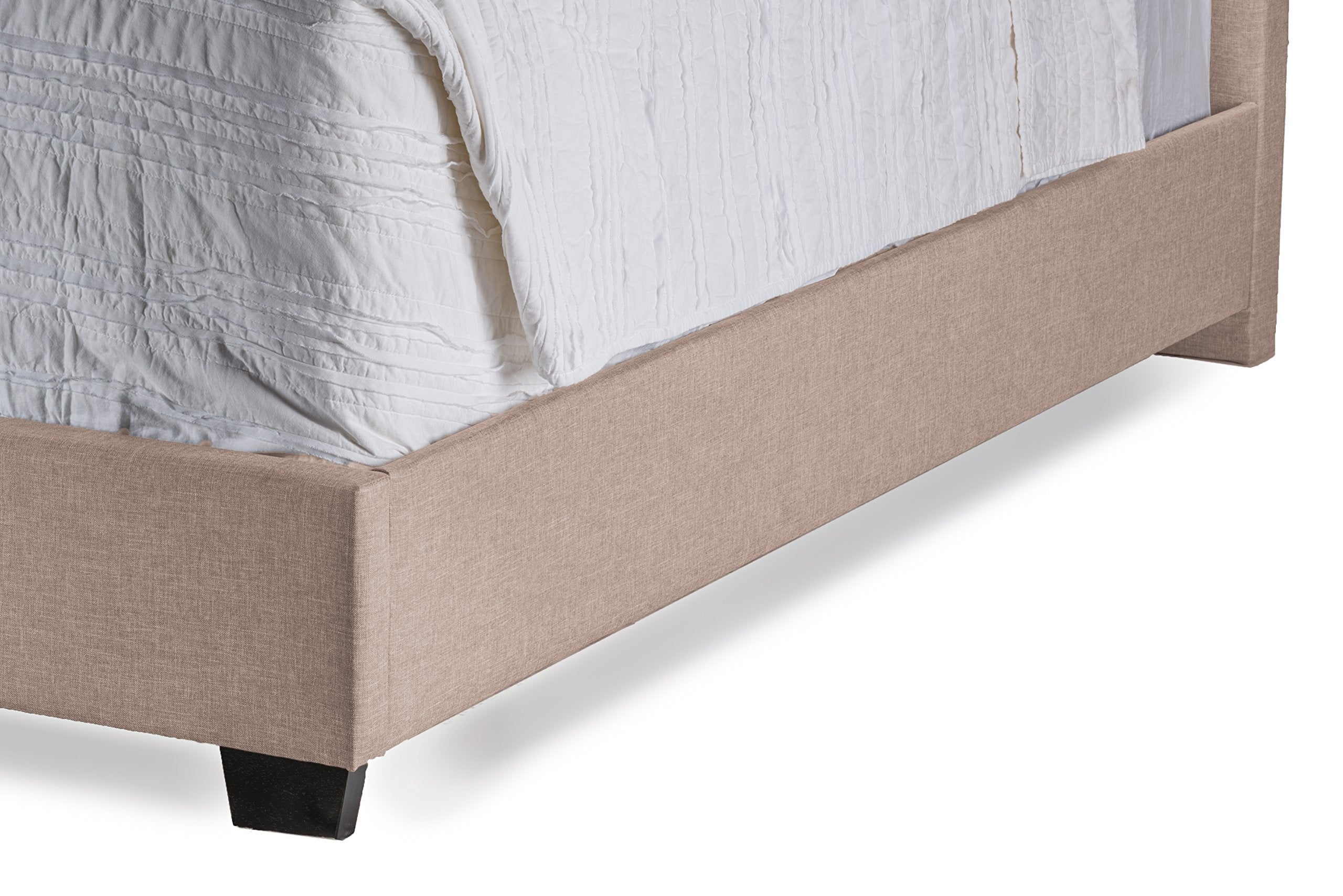 Baxton Studio Juliet Contemporary Espresso Arch Tufted Fabric Upholstered Bed, King, Brown