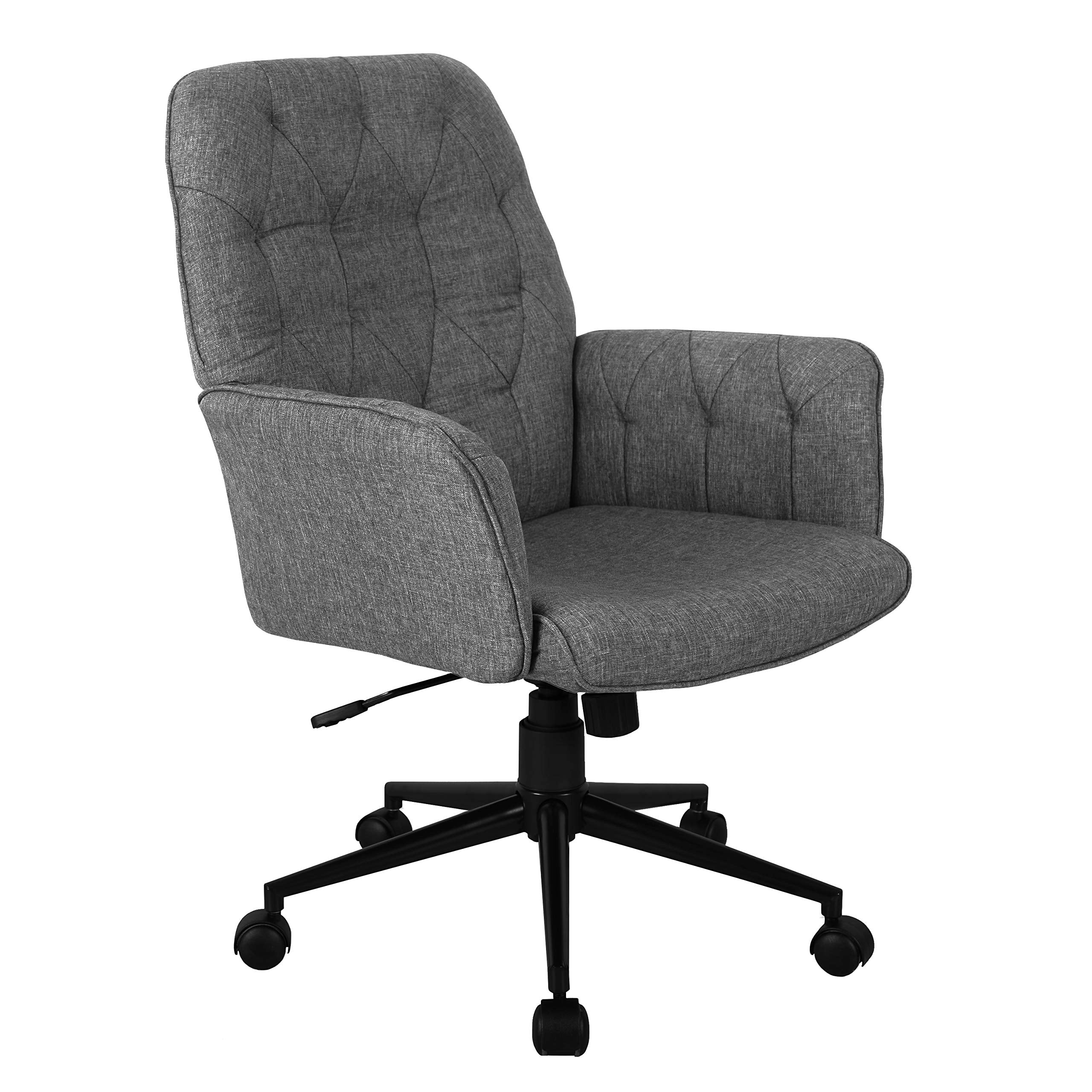 Techni Mobili Executive Modern Upholstered Tufted Office Chair