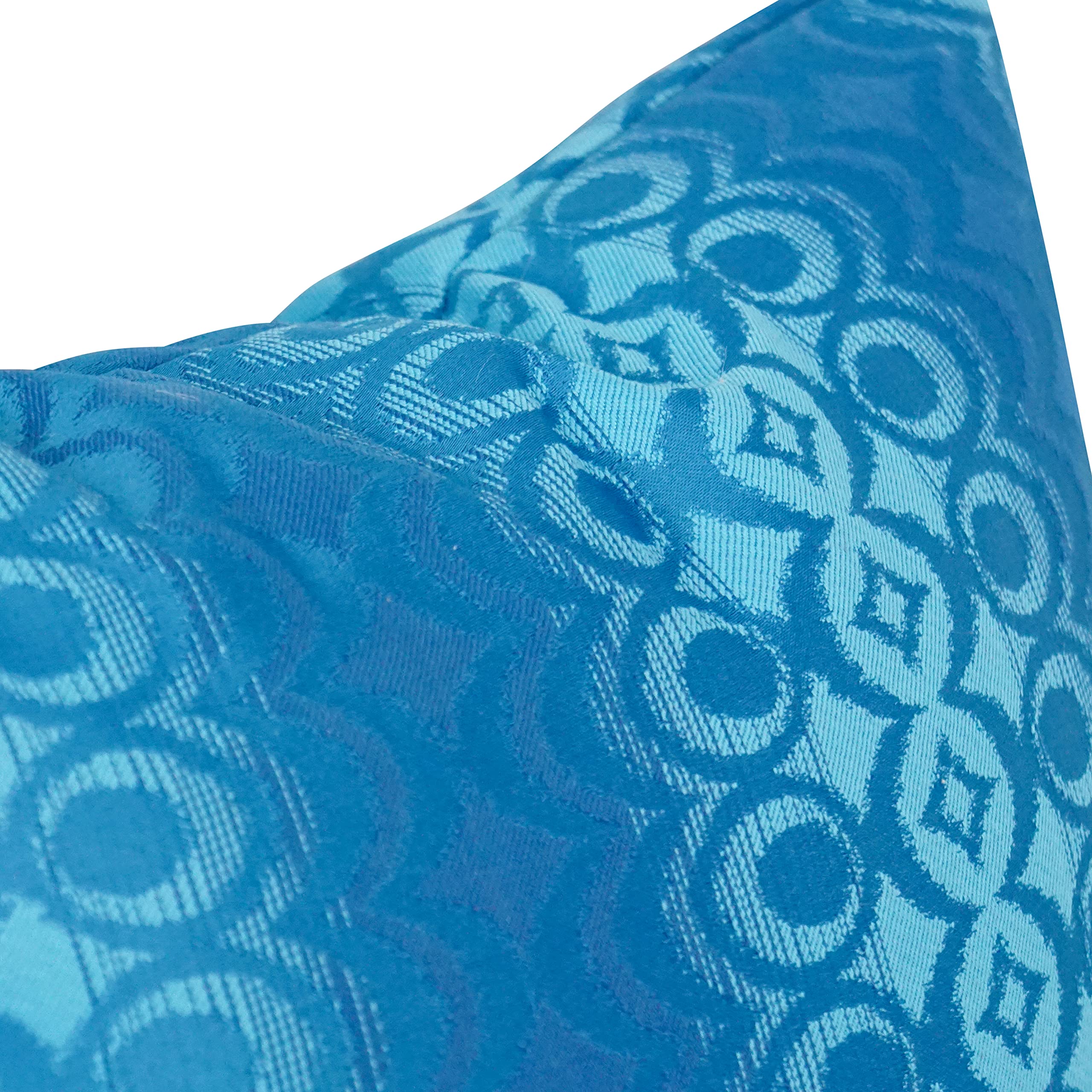 Blazing Needles Square Polyester Jacquard Throw Pillow, 17&quot;, Torero Rivier