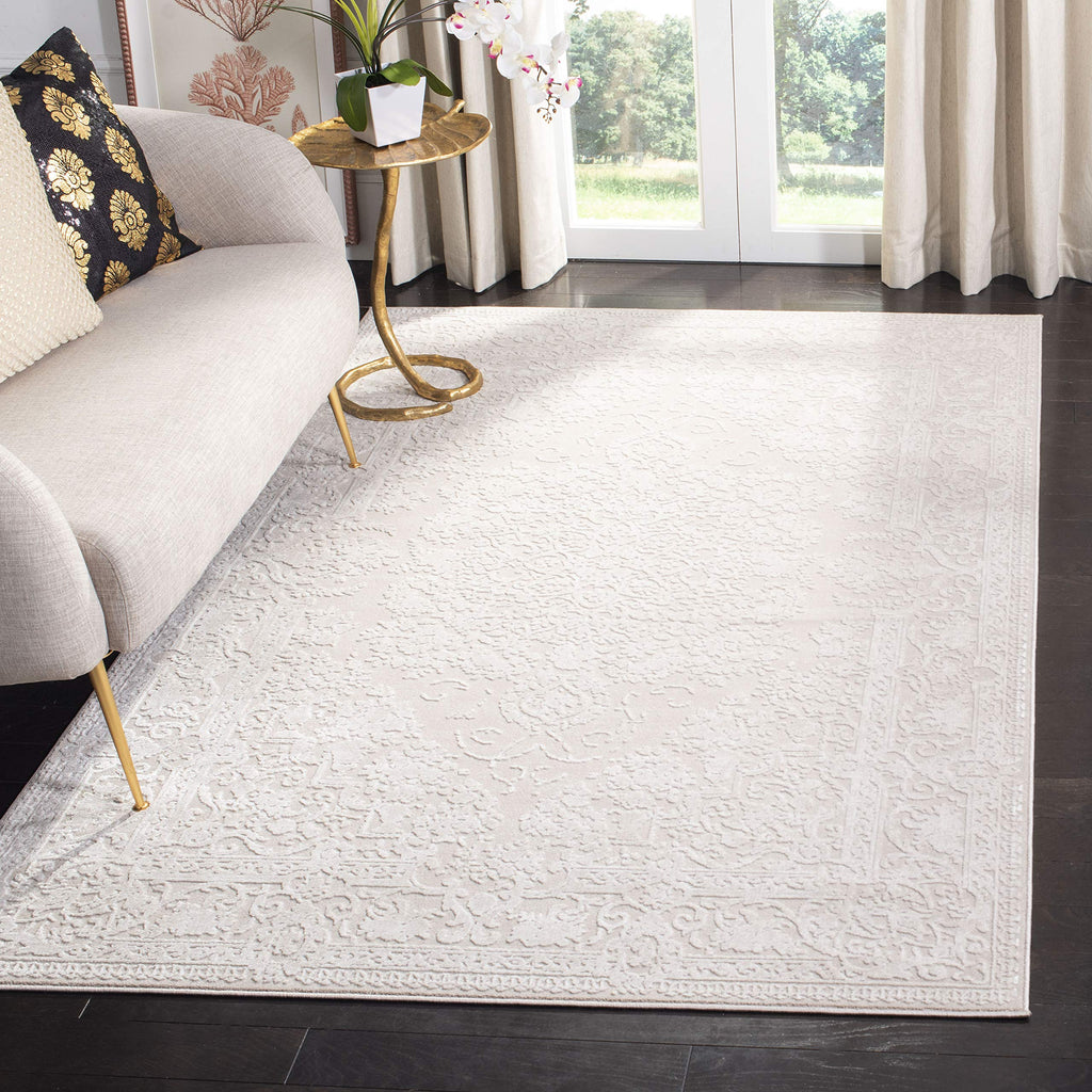 SAFAVIEH Reflection Collection Accent Rug - 3' x 5', Creme & Ivory, Vintage Distressed Design, Non-Shedding & Easy Care, Ideal f