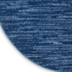 Nourison Essentials Indoor/Outdoor Navy Blue 6' X 9'Oval Area Rug, Easy Cleaning, Non Shedding, Bed Room, Living Room, Dining Room, Backyard, Deck, Patio (6X9 Oval)