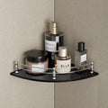 Usf Bath Accessories Elegant 8Mm Glass Bathroom Corner Shelf Wall Mounted | Corner Shelves| Weight Bearing Upto 10 Kg | Bathroom
