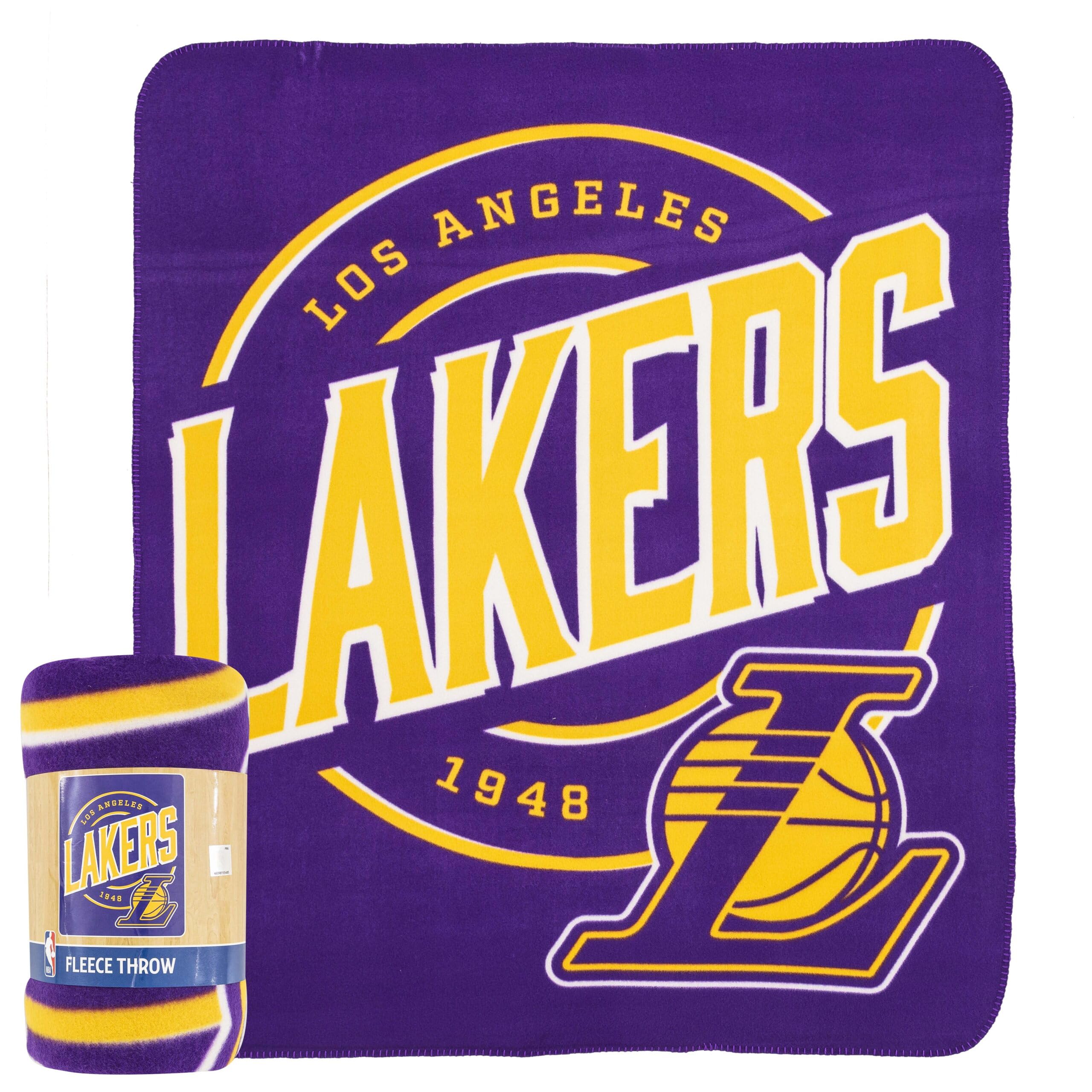 Northwest NBA Los Angeles Lakers Fleece Throw Blanket, 50 x 60, Campaign