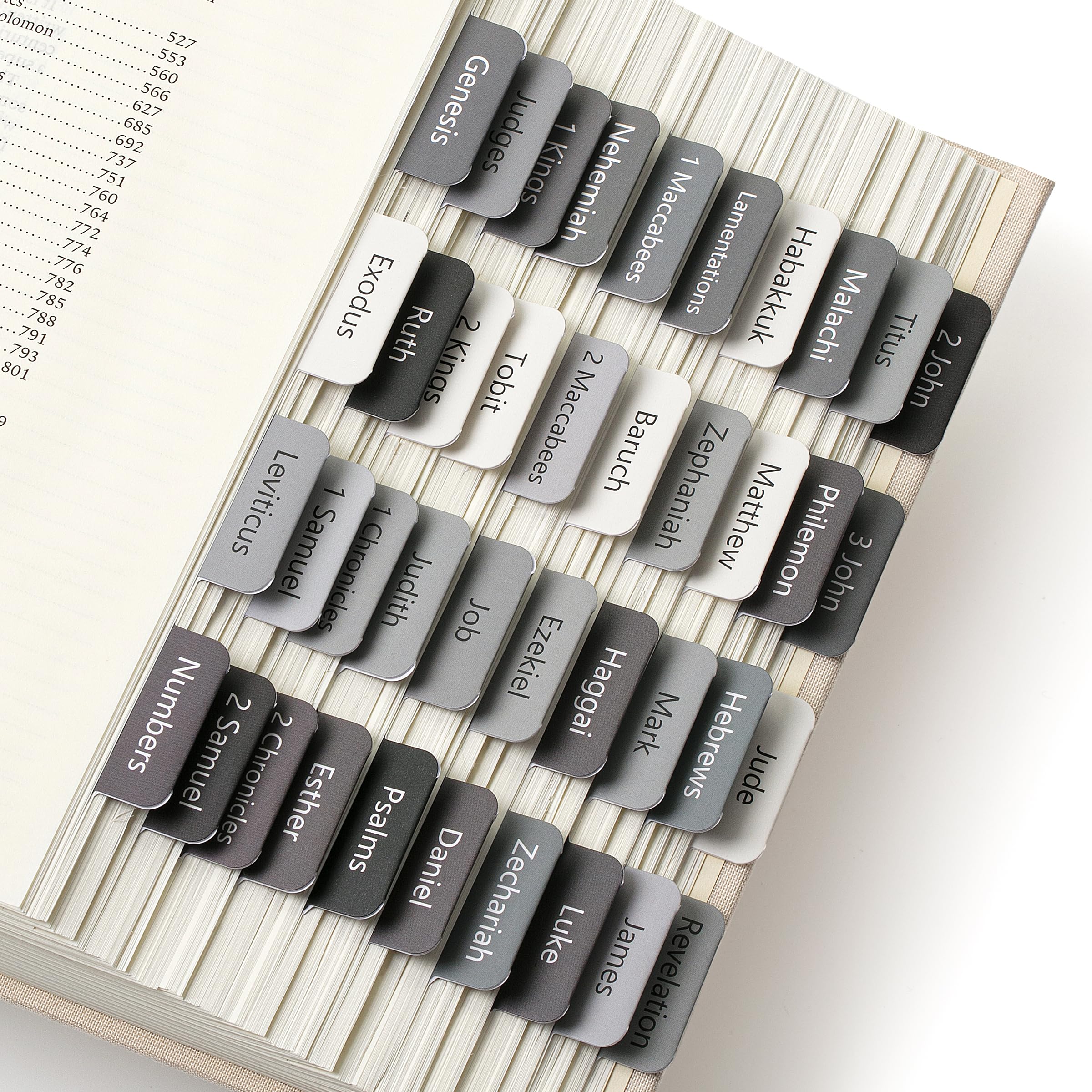 Mr. Pen- Bible Tabs, 75 Tabs, Gray, Laminated Bible Tabs For Women And Men, Bible Tabs For Study Bible, Bible Index Tabs, Bible