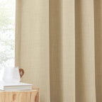 Nicetown 100% Polyester Living Room Curtains & Drapes, Pinch Pleated Room Darkening Light Blocking Curtains Sound Reducing & The
