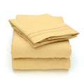 Sweet Home Collection 4 Piece 2000 12 Colors Collection Egyptian Quality Deep Pocket Bed Sheet Set, Queen, Camel
