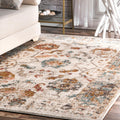 nuLOOM Performance Oriental Style Area Rug, Vintage Design, Durable, Easy to Clean, Cecil Beige, 3 x 5