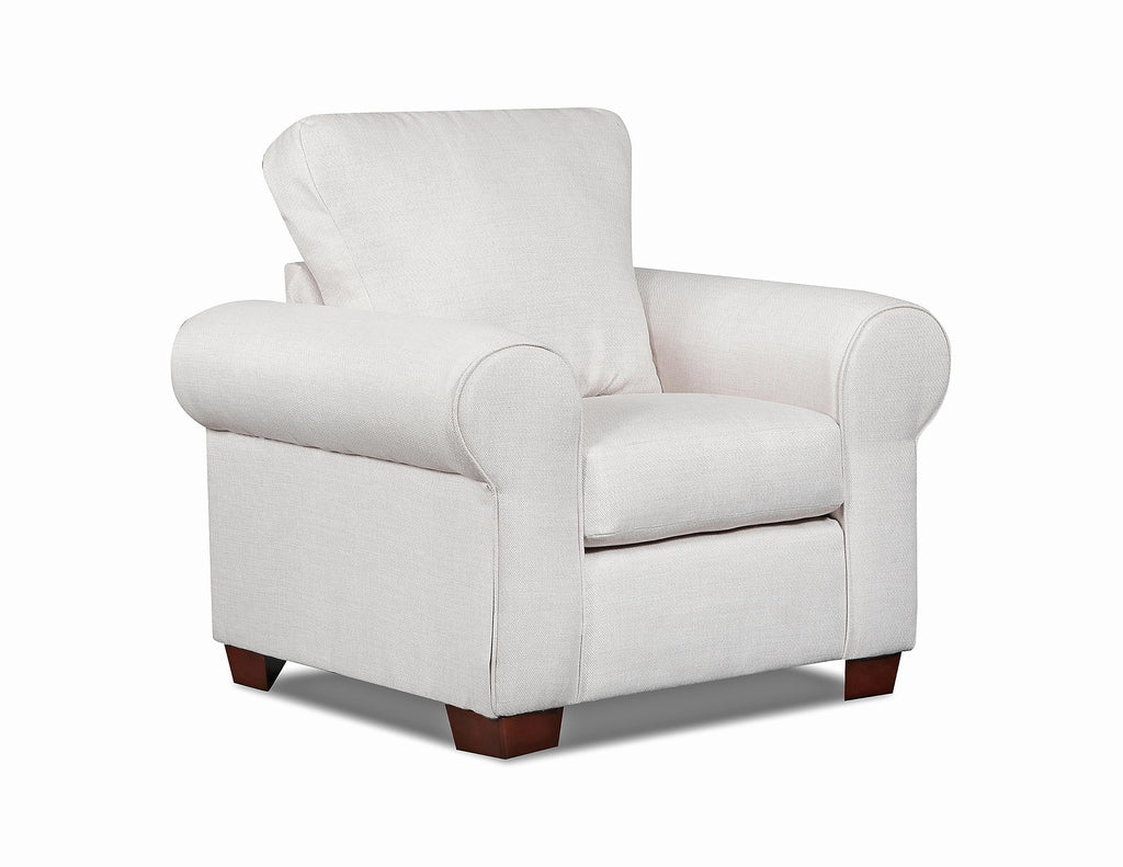 American Furniture Classics Pembroke Upholstered Chair, Soft Washed Cream Tweed