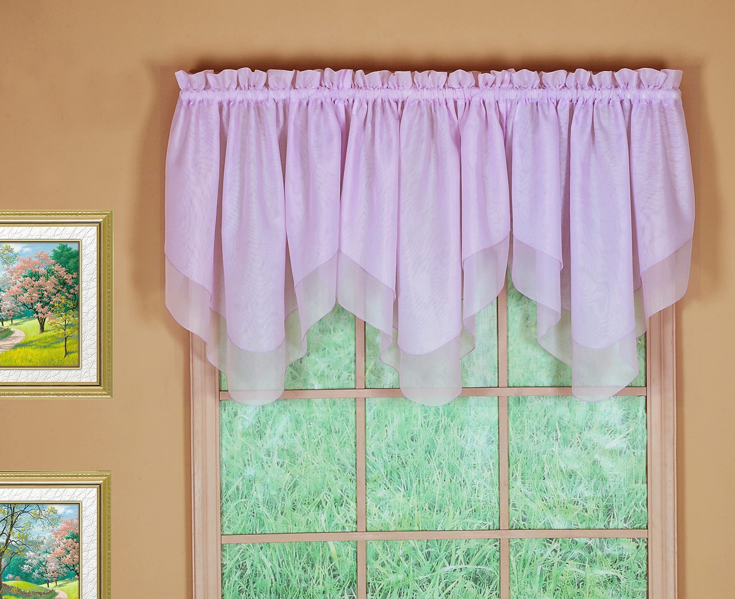 Today'S Curtain Emelia Original Voile Ascot 25', Lilac, 40' W X 25' L
