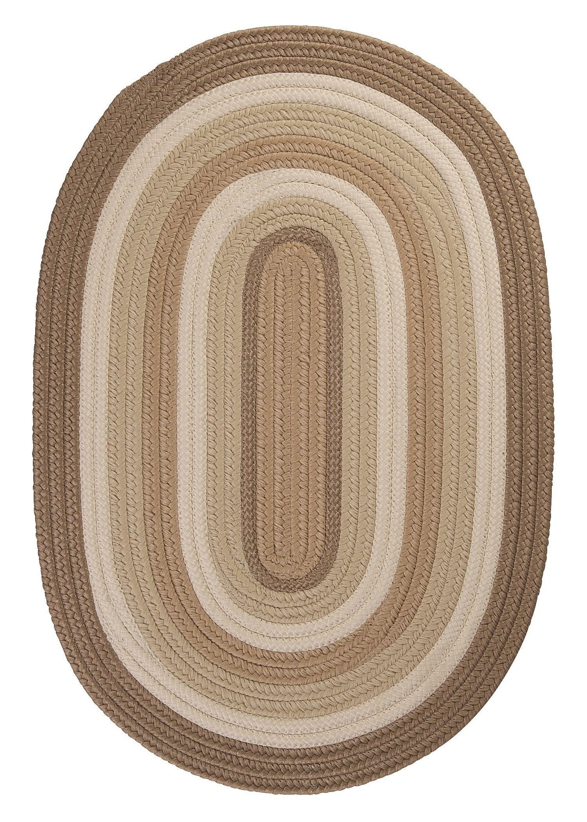 Colonial Mills Brooklyn Braided Rug, 4' X 6', Natural