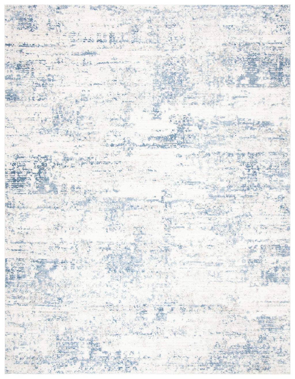 Safavieh Amelia Collection Area Rug - 10' X 14', Ivory & Blue, Modern Abstract Design, Non-Shedding & Easy Care, Ideal For High