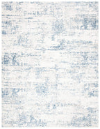 Safavieh Amelia Collection Area Rug - 10' X 14', Ivory & Blue, Modern Abstract Design, Non-Shedding & Easy Care, Ideal For High