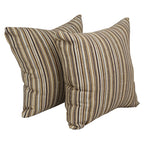 Blazing Needles Square Jacquard Throw Pillows, 17", Otto Sahara 2 Count