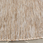 Safavieh Courtyard Collection Area Rug - 10' Round, Aqua & Grey, Non-Shedding & Easy Care, Indoor/Outdoor & Washable-Ideal For Patio, Backyard, Mudroom (Cy8521-37312)