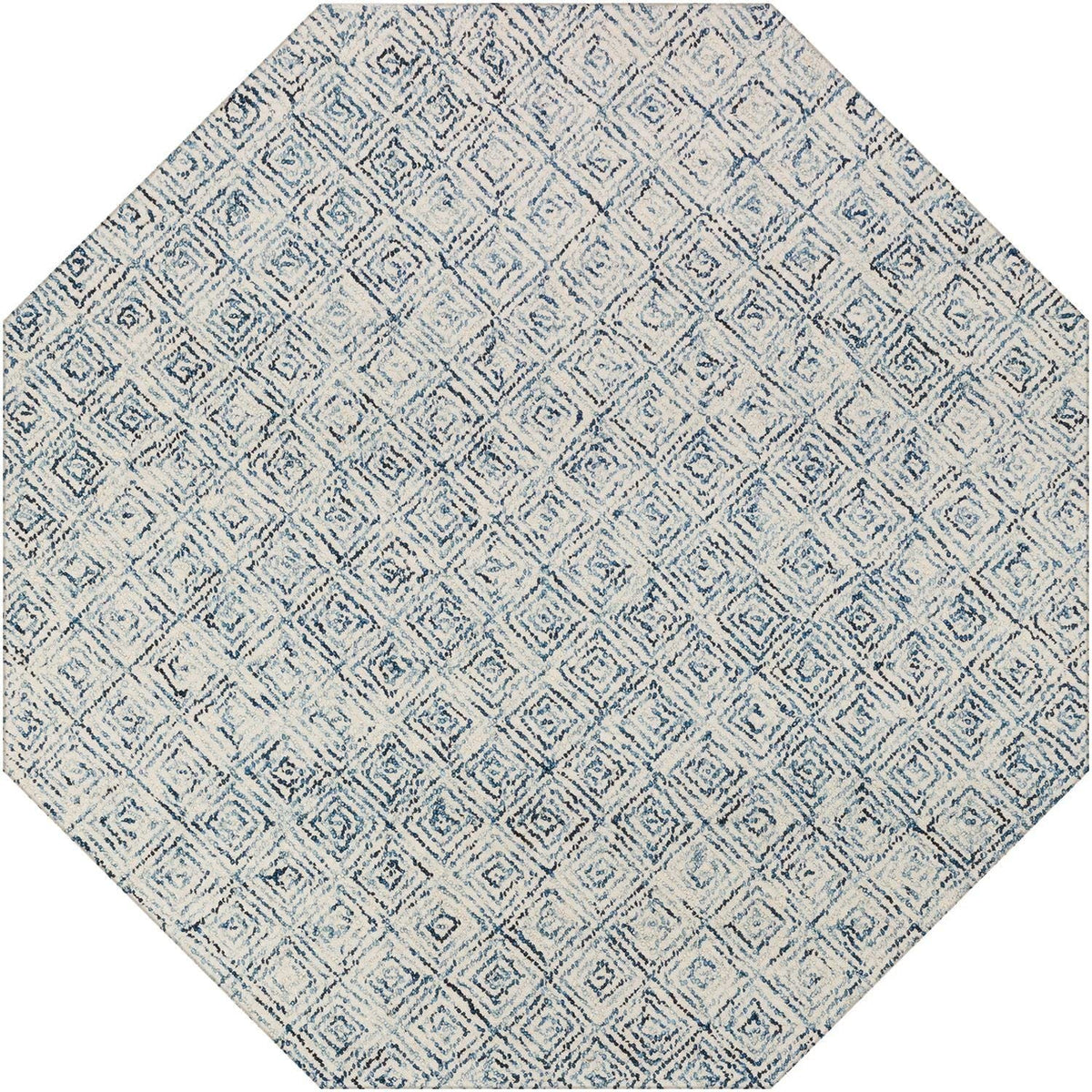 Zoe Zz1 Blue Bohemian Rug Octagon 6' X 6'